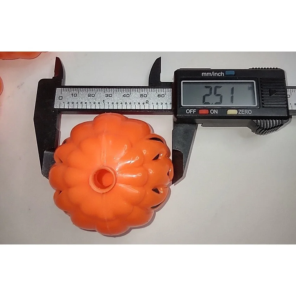 Lot Of 37 Halloween Pumpkin Blow Mold String Light Set Vyg